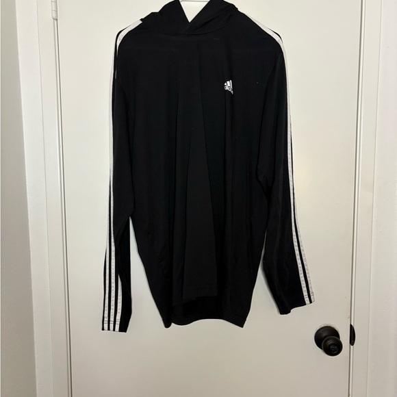 adidas Tops - Adidas Black Pullover with White Accents